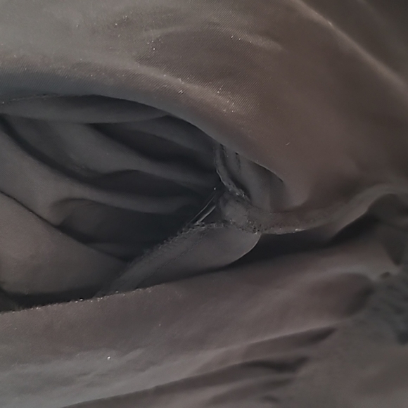 Black satin blouse with embellished tie - Picture 11 of 12